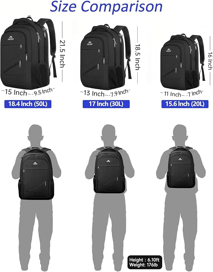 MATEIN 17 Inch Work Laptop Backpack, Large College Computer Bookbag - Image 7