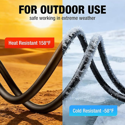 Outdoor Extension Cord 15 FT Waterproof, 12/3 Gauge Heavy Duty 3 Prong Power - Image 6