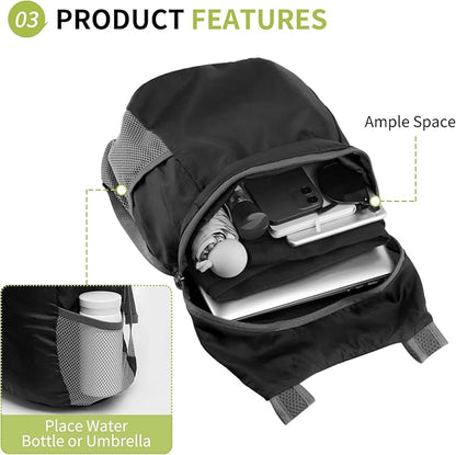 20L Ultra Hiking-Daypack Lightweight Foldable Travel Packable Backpack - Image 5