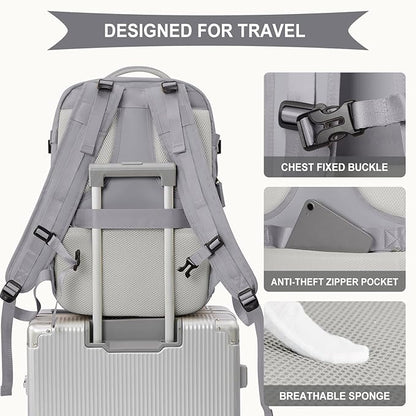 coowoz Large Travel Backpack For Women Men, Carry On Backpack, Hiking Backpack - Image 7