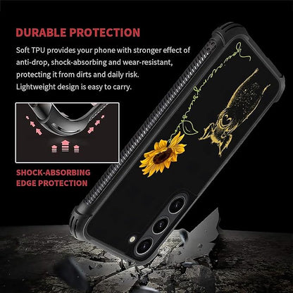 for Samsung Galaxy S23 Case, Pig Sunflower Yellow Sunshine Pattern Graphic - Image 6