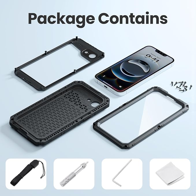 Mitywah Waterproof Case for iPhone 16e and for iPhone 17e, Shockproof Heavy - Image 6