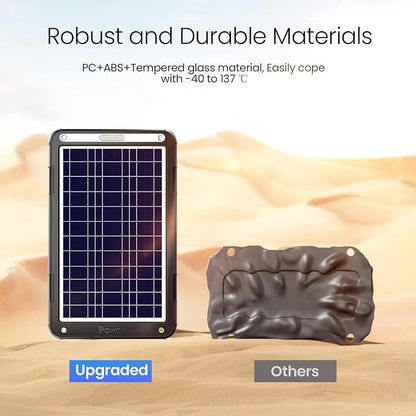 POWOXI 12V Solar Car Battery Charger: 12W Solar Panel Kit Battery Trickle - Image 6