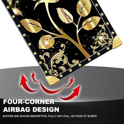 Compatible with iPhone 8 7 SE Case, Shine Gold Rose Luxury Golden Decoration - Image 6