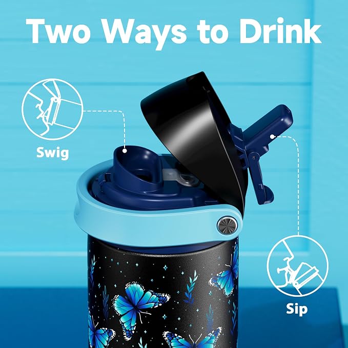 24 oz Insulated Water Bottle for Women: Meoky Glow in the Dark Water Bottle - Image 3