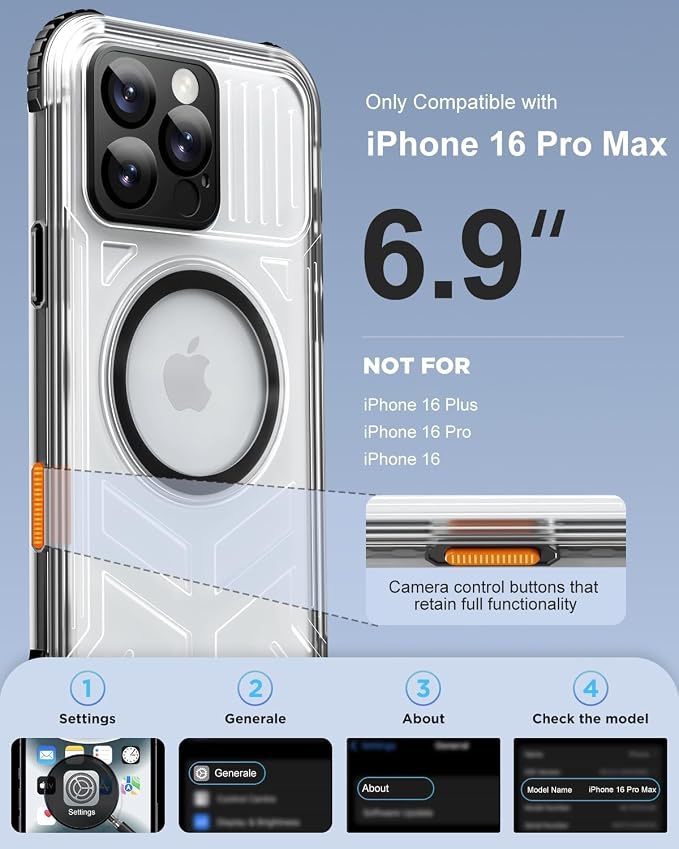 for iPhone 16 Pro Max Waterproof Case - Image 2