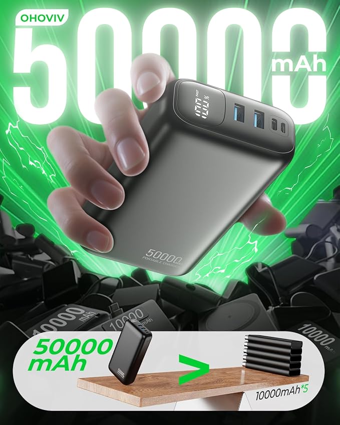 OHOVIV Portable Charger 50000mAh Power Bank - Image 3