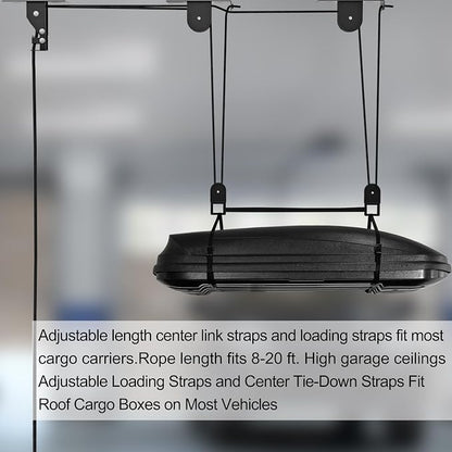 TRUSOON 2025 Upgrade Cargo Box Garage Pulley System, Garage Ceiling Hoist - Image 7
