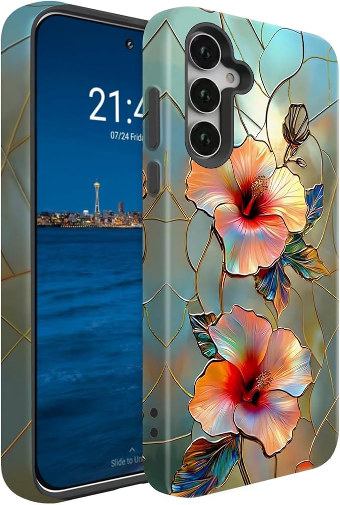 Compatible for Samsung Galaxy A16 5G Case, Dual Layer Heavy Duty 2 in 1 by BSMOSPER