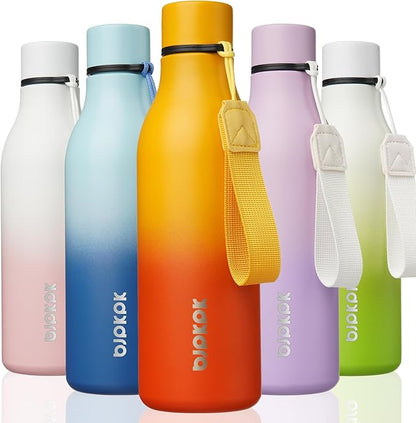 BJPKPK Insulated Water Bottles, 18 oz Stainless Steel Metal Water Bottle by BJPKPK