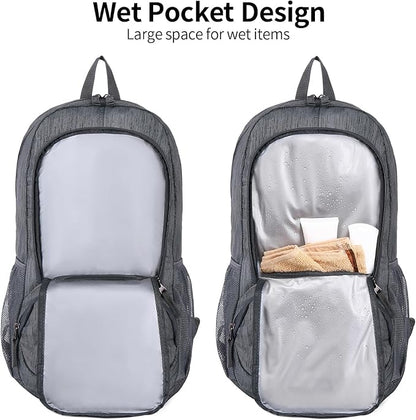 FENGDONG 35L Lightweight Foldable Waterproof Packable Travel Small Hiking - Image 5