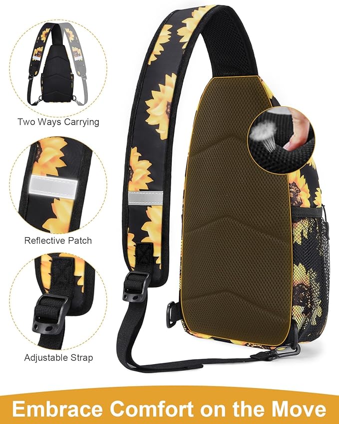 Pritent Crossbody Bags for Women Man Waterproof Sling Bag Backpack Trendy - Image 4