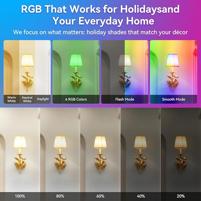 Neporal MagixPro RGB Remote Rechargeable Light Bulbs, Dual Recharge, Color - Image 4