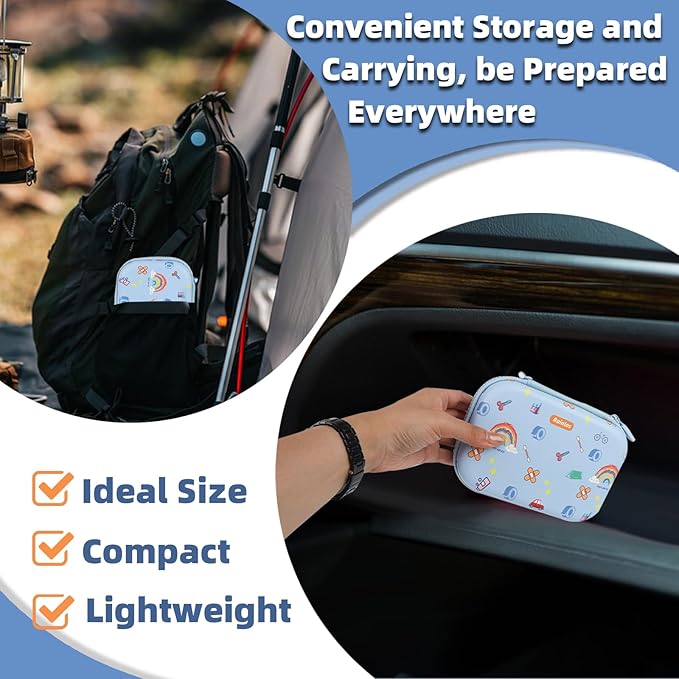 Small-First-Aid-Kit-for-Home-Car-Travel-Camping-Hiking-Kids, Mini Cute Portable - Image 4