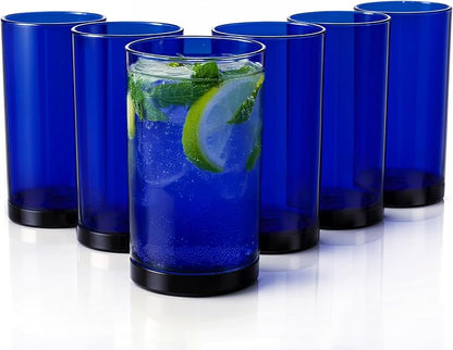 Zulay Kitchen Plastic Drinking Glasses – 16oz Acrylic Shatterproof Water Cups by ZulayKitchen