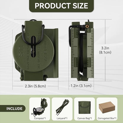 Compass Hiking Survival, Wilderness Survival Compass - Image 8