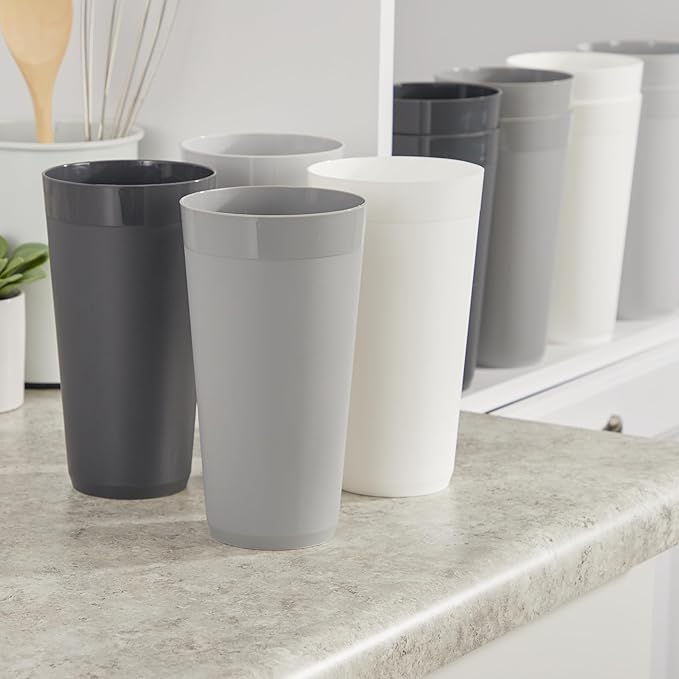 US Acrylic Newport 32 ounce Unbreakable Plastic Stackable Iced-Tea Tumblers in - Image 8