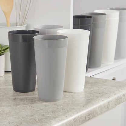 US Acrylic Newport 32 ounce Unbreakable Plastic Stackable Iced-Tea Tumblers in - Image 8