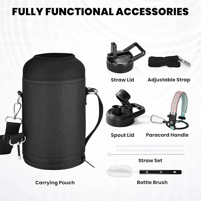 RAYMYLO Insulated Water Bottle 64 oz, Triple Wall Vacuum Stainless Steel - Image 6