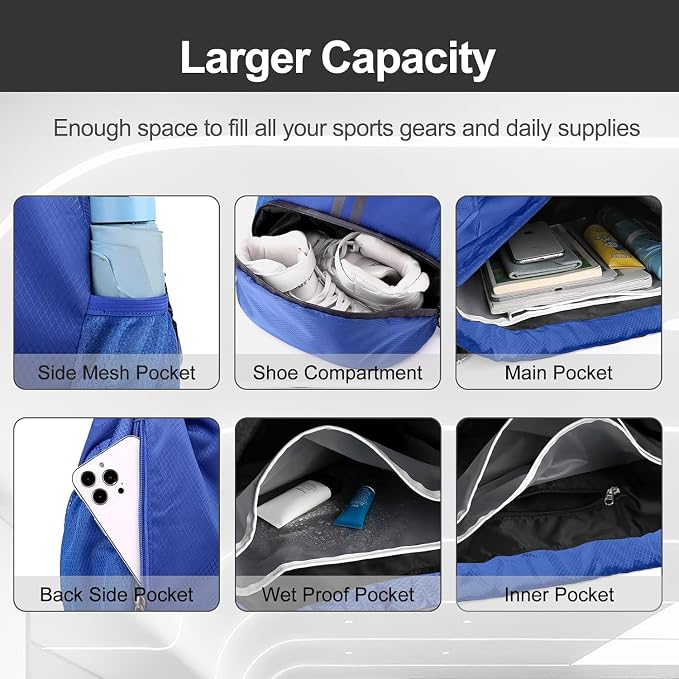 Hoedia Sports Drawstring Backpack - Image 4