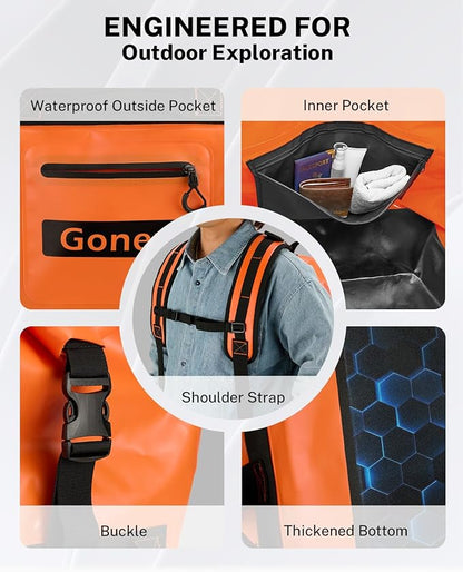 Gonex Waterproof Duffel Bag, 120L Heavy Duty Dry Duffle Bag - Image 5