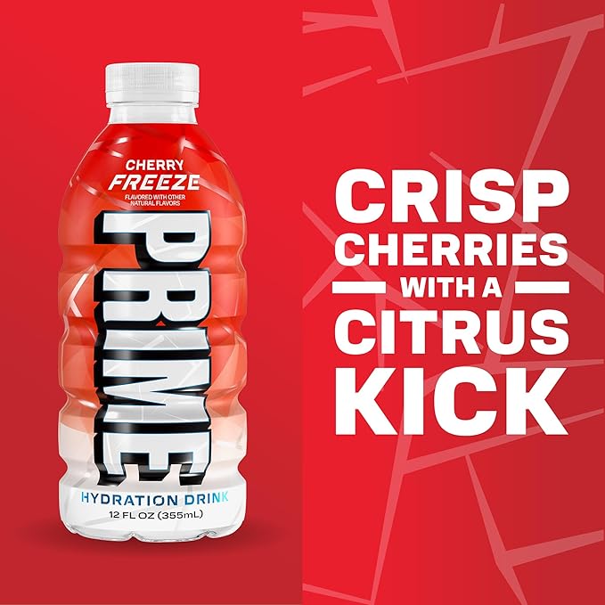 PRIME HYDRATION Variety, Berry Freeze, Cherry Freeze, & Ice Pop Sports Drinks - Image 5