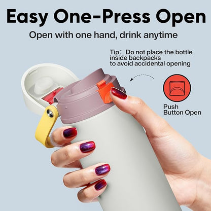 Insulated Water Bottle with Straw - Image 5