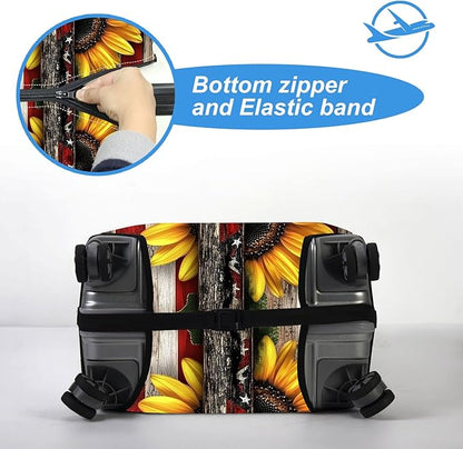 Luggage Cover Protector for 26-28 Inch Suitcases, TSA Approved Elastic Travel - Image 5