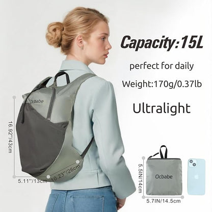 Ultra Lightweight Foldable Backpack, Water Resistant Small Packable Hiking - Image 2