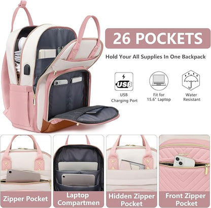 Laptop Backpack for Women Work Bag - Image 2