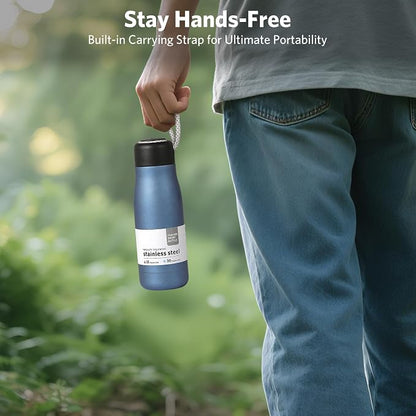 Small Water Bottle 12 oz, Dusgut Insulated Water Bottle, Stainless Steel - Image 5
