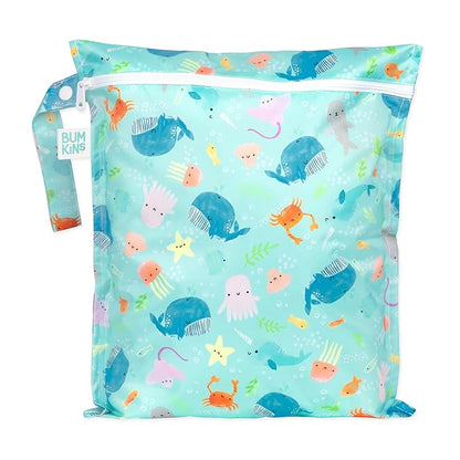 Bumkins Waterproof Wet Bag for Baby, Swim Suit, Cloth Diapers, Pump Parts by Bumkins