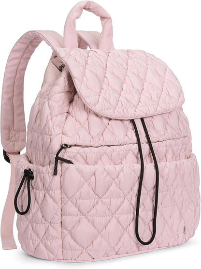 CLUCI Puffy Quilted Backpack Purse - Image 6