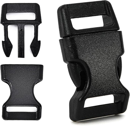 5/8" Black Plastic Side Release Buckle Curved Quick Release by Unknown