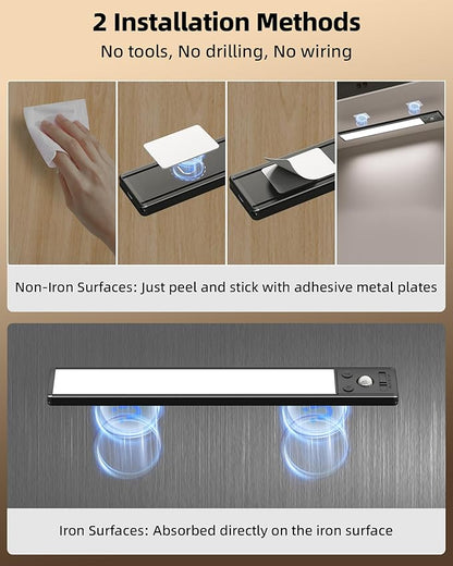 EZVALO Under Cabinet Lighting, 3500mAh Rechargeable Motion Sensor Light Indoor - Image 6