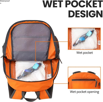 Venture Pal 40L Lightweight Packable Travel Hiking Backpack Daypack - Image 2