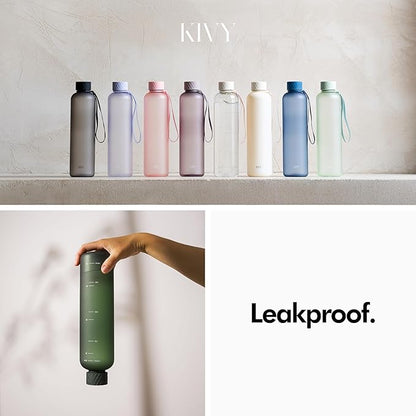 KIVY Clear water bottle 32oz Fits Backpack & Cupholder - Image 5
