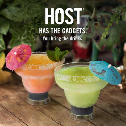 Host FREEZE Stemless Margarita Glasses, Insulated Plastic Cocktail Glasses - Image 8