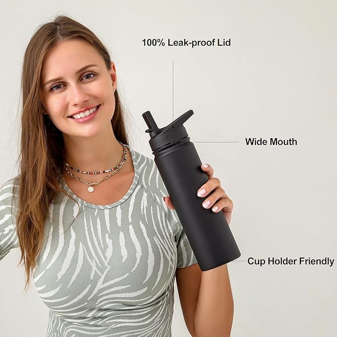 mininoo Insulated Stainless Steel Water Bottle - Image 6