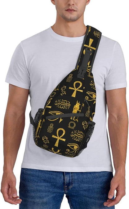 Sling Backpack For Men Hiking Daypack Crossbody Shoulder Bag Travel Chest Pack - Image 2