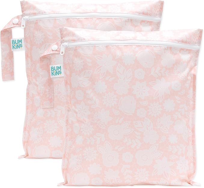 Bumkins - Waterproof Wet Bag - For Baby, Swim Suit, Cloth Diapers, Pump Parts by Bumkins
