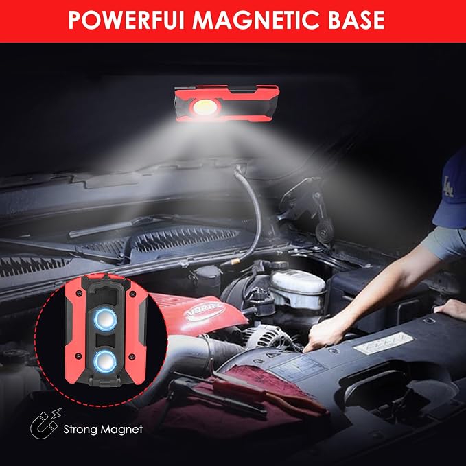 Rechargeable LED Work Light, OTYTY 40W 2000LM Magnetic Work Light Battery - Image 5