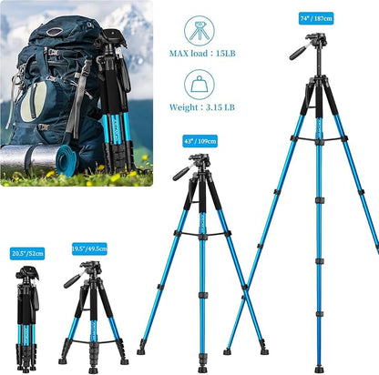 JOILCAN Tripod Camera Tripods, Heavy Duty Tall Camera Tripod Stand, - Image 2