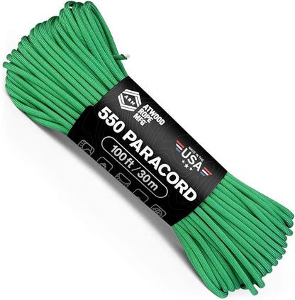 Atwood Rope MFG 550 Paracord 100 Feet 7-Strand Core Nylon Parachute Cord by AtwoodRopeMFG