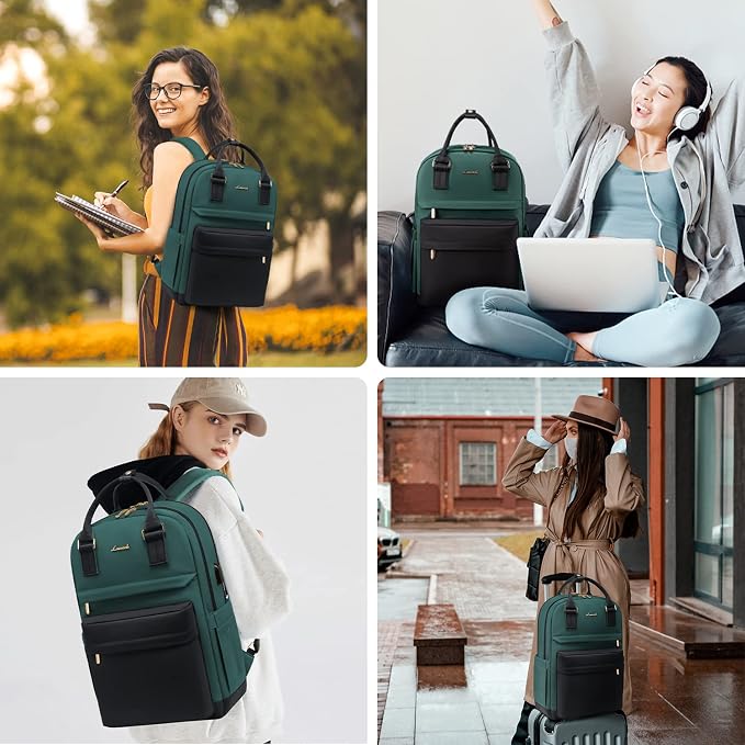 LOVEVOOK Laptop Backpack for Women 15.6 Inch Laptop Bag - Image 6