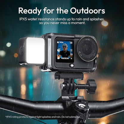 Vlogging Light for DJI Osmo Nano/Osmo Action 6, ULANZI LM24 Waterproof Magnetic - Image 2