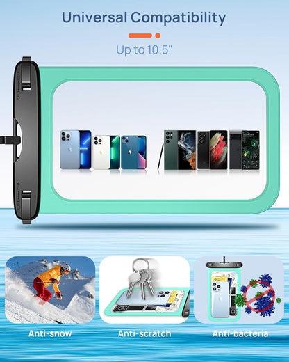 Lanhiem Large Waterproof Phone Pouch Universal IPX8 Waterproof Dry Bag - Image 6
