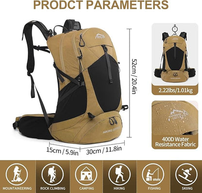 IX INOXTO Hiking Backpack, 26L/40L Waterproof Hiking Daypack - Image 2