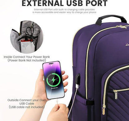 LOVEVOOK Laptop Backpack for Women 15.6 inch, Cute Women Travel Backpack Purse - Image 5