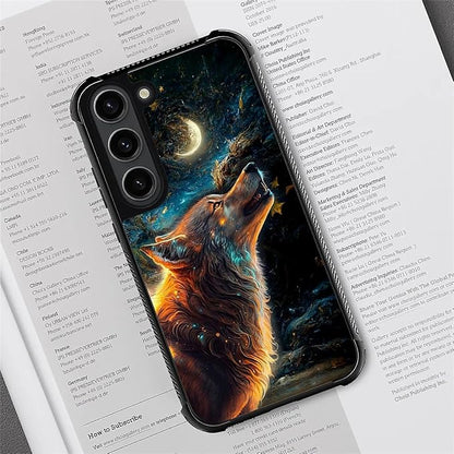 for Samsung Galaxy S23 Plus Case, Star Cave Hungry Wolf Pattern Graphic Design - Image 4